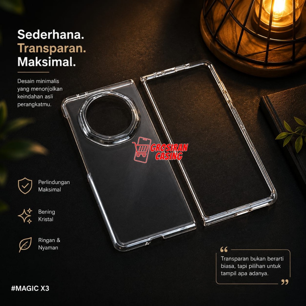 Honor Magic V3 Clear Case Hardcase /  Akrilik Bening Case Honor Magic V3