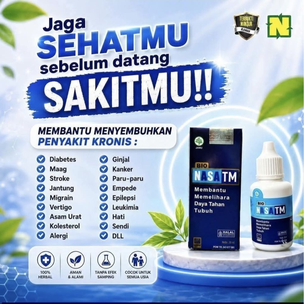 BI0NASATM ORIGINAL NASA /  NSTM original NASA dijamin asli / NASA trice mineral herbal untuk mata ra