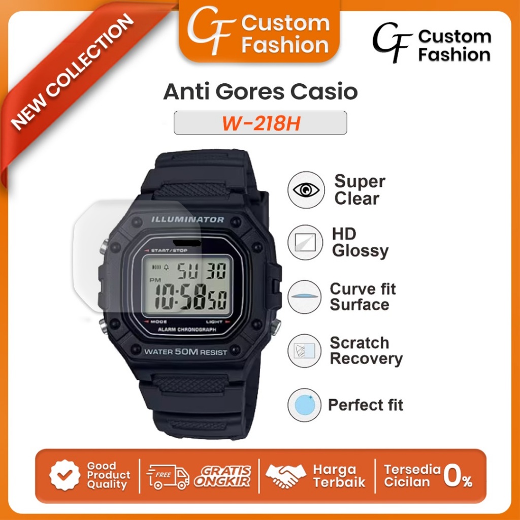 Hydrogel Screen Protector Casio W-218H W218 W218H W 218H