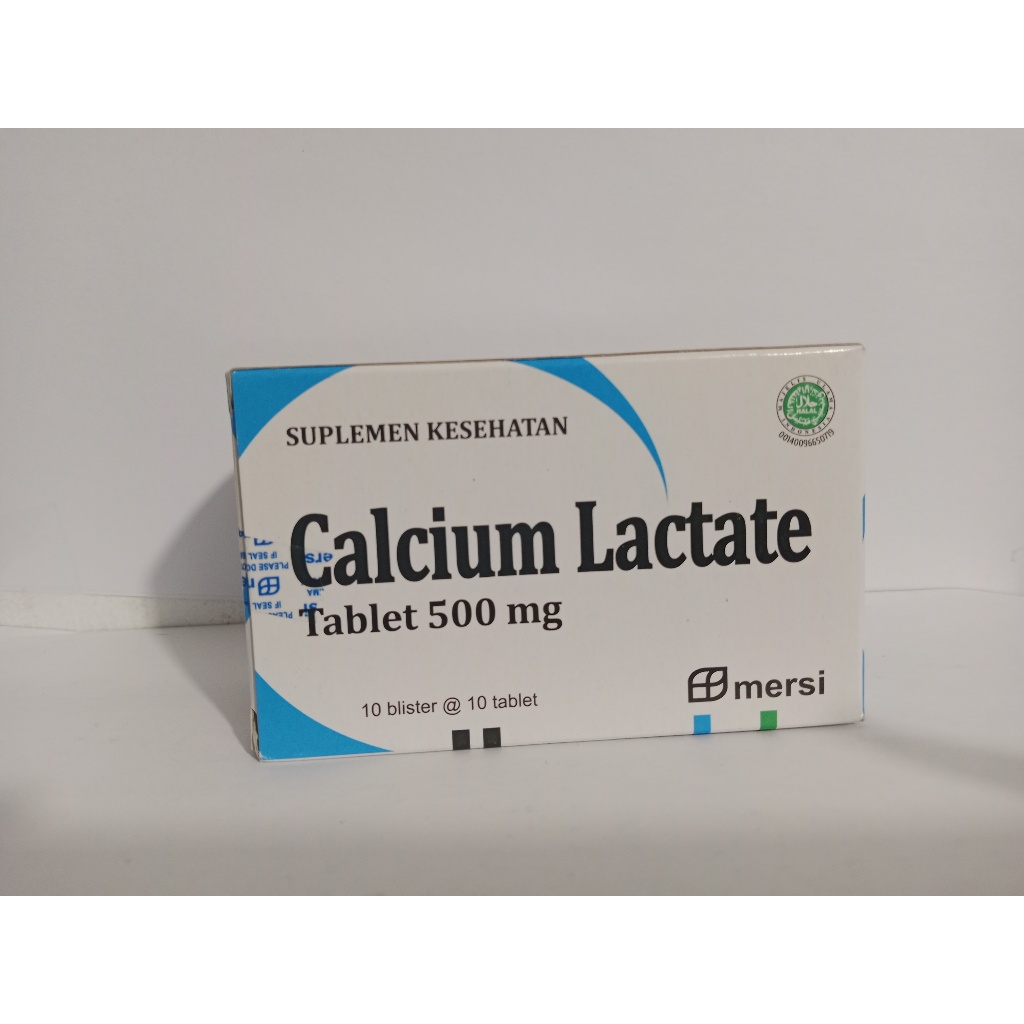Calcium Lactate 100 Tablet - Suplemen Kalsium untuk Anak, Ibu Hamil, dan Lansia