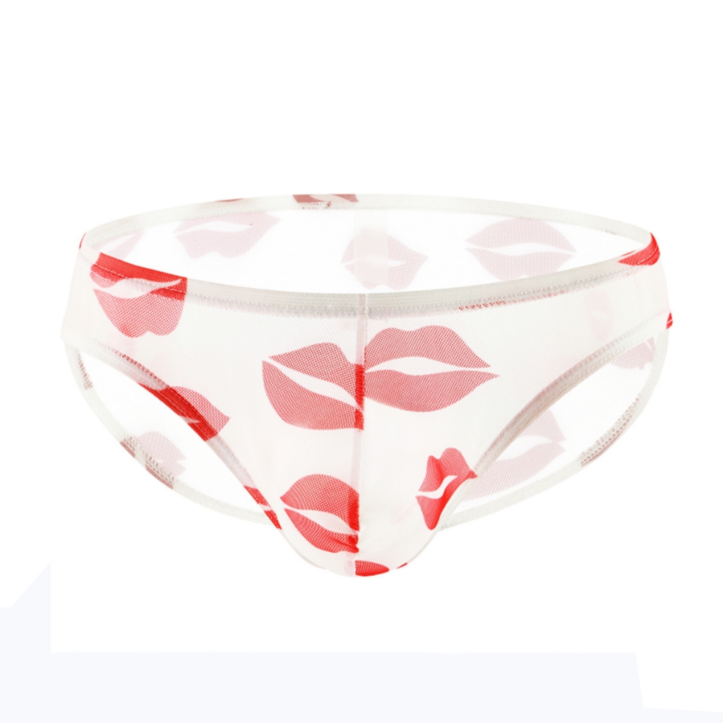 VANSKOOS Transparent Men Brief CD Celana Dalam Pria Transparan Putih 24XKW