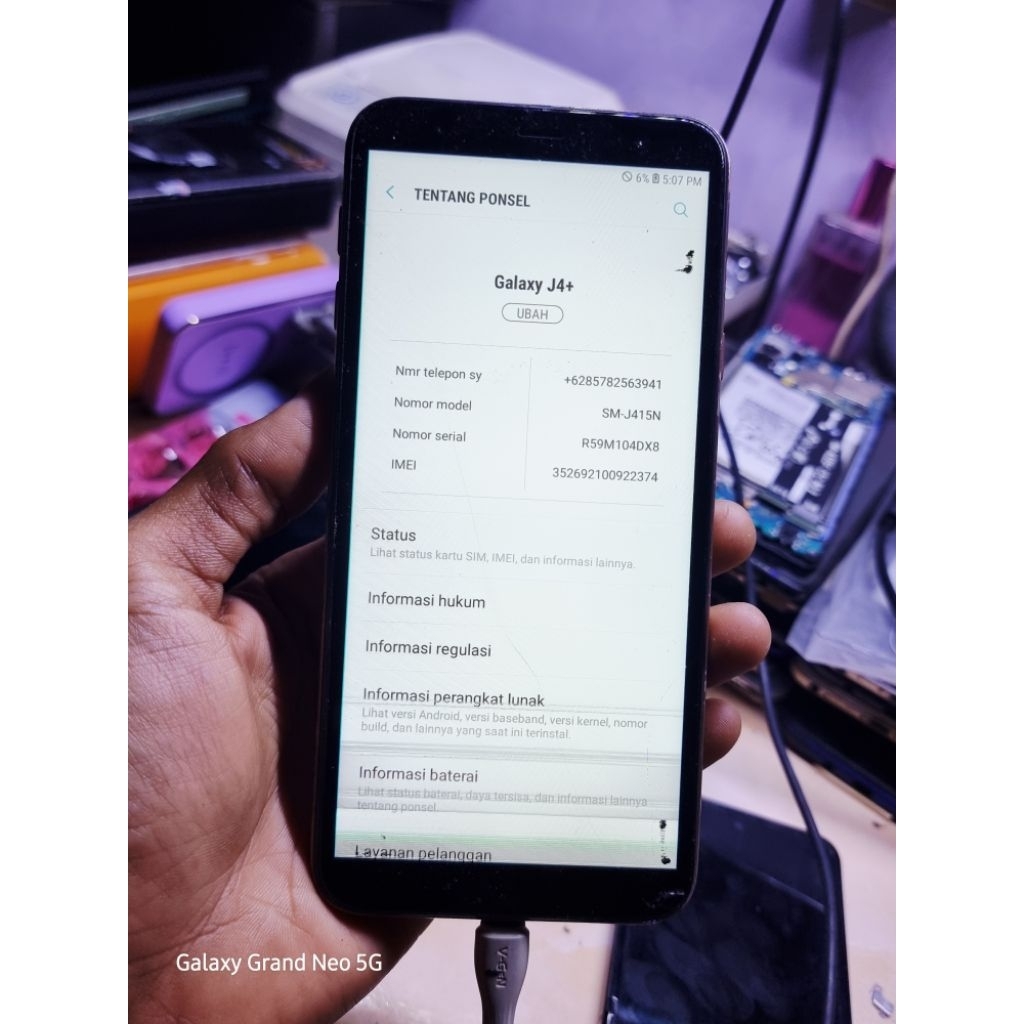 Unit Samsung J4 Plus Ram 3/32GB Minus LCD+Sinyal