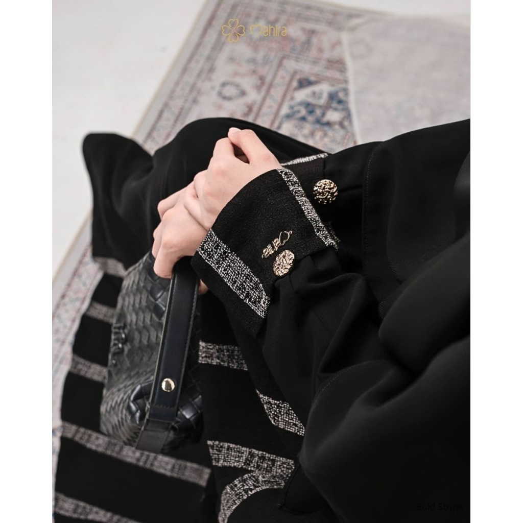 SET Abaya Jetblack Izmir Abaya Mahira