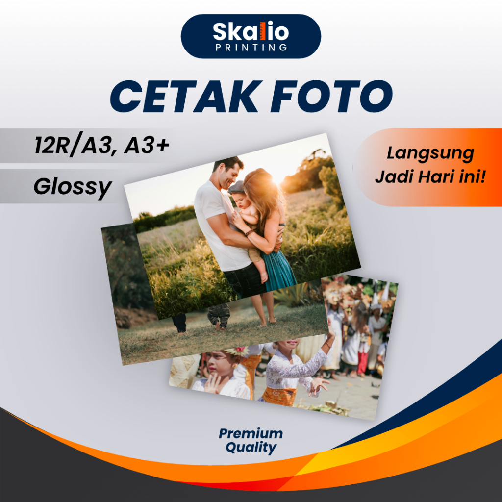 Cetak Print Foto 12R A3 A3+ Kertas Foto Glossy Berkualitas