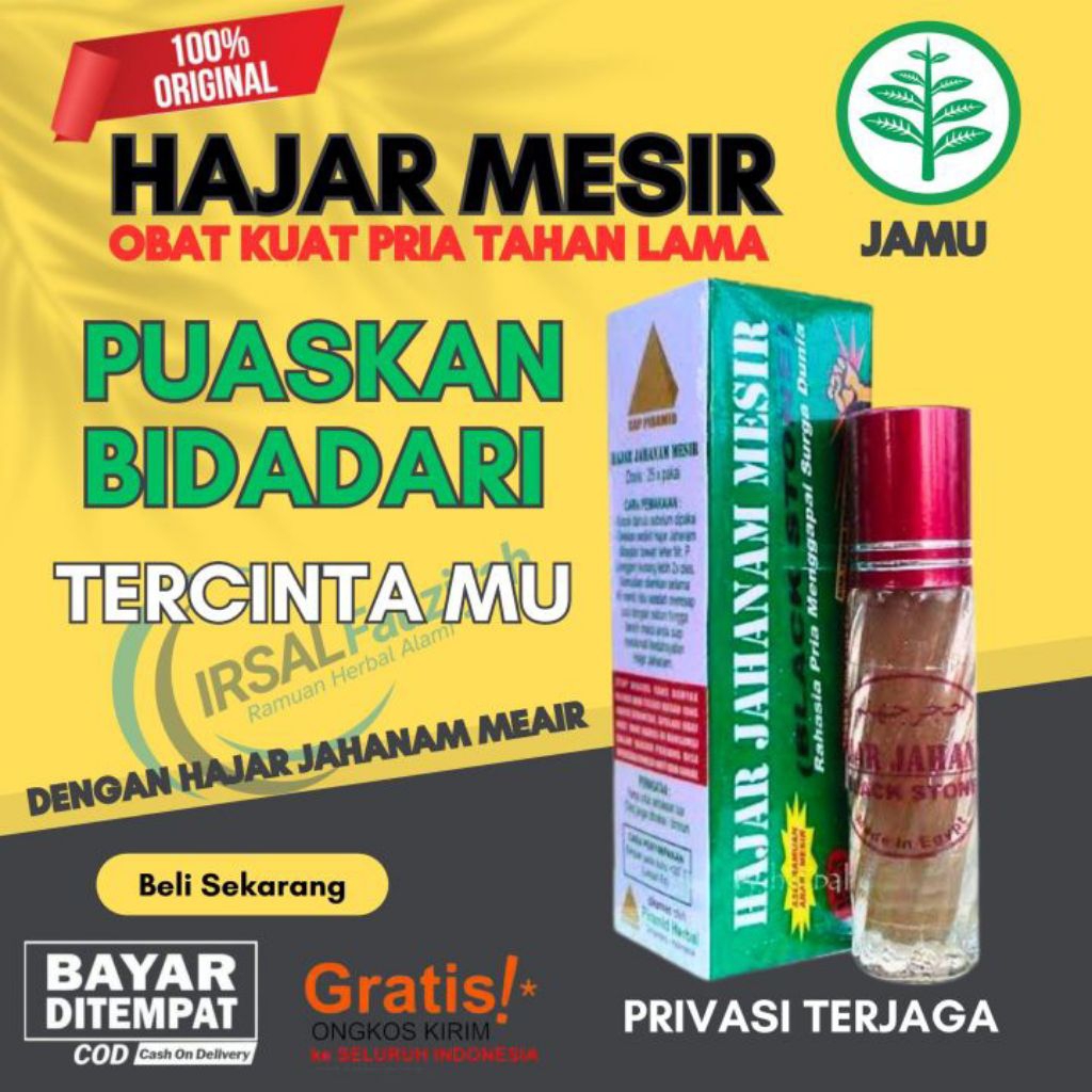 Hajar Mesir obat oles pria alami asli 100%