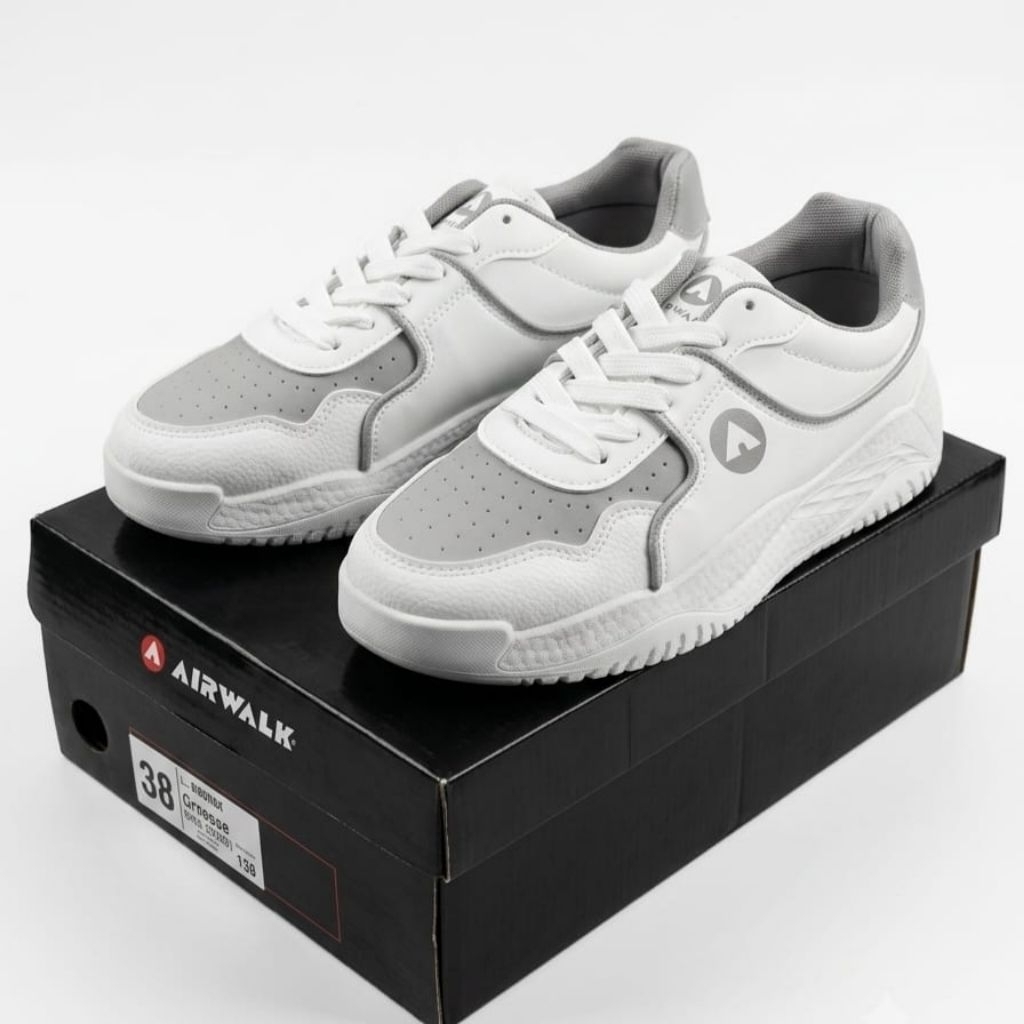 Sepatu Sneakers Airwalk Camilla Putih Abu