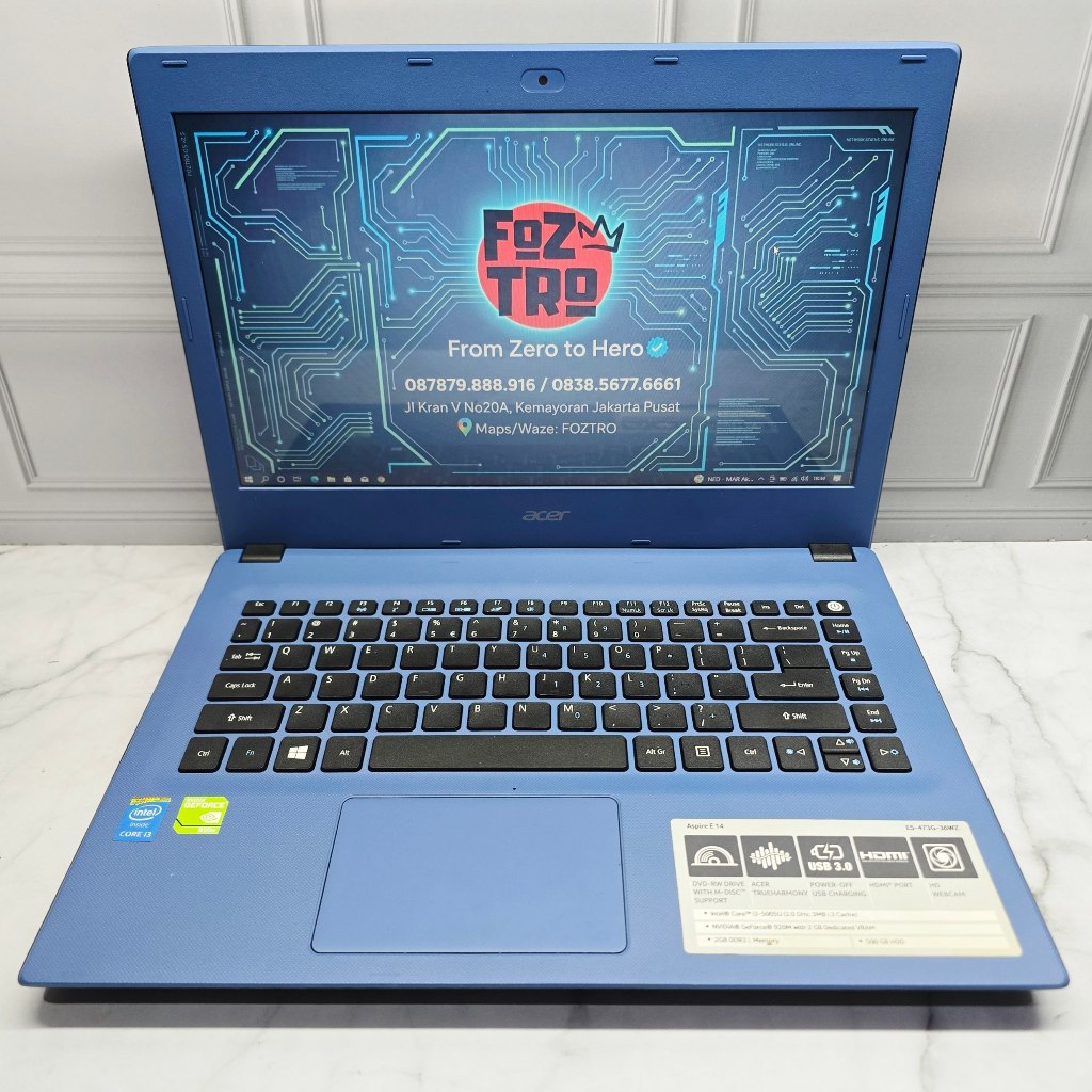 Laptop Rendering Acer Aspire E5 473G Core i3 Nvidia 920M 8/128+500GB No Minus