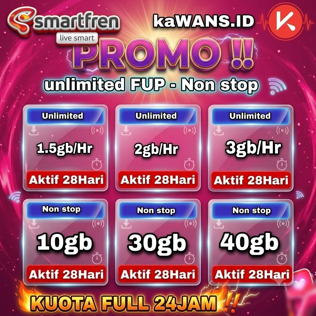 paket kuota internet smartfren unlimited termurah