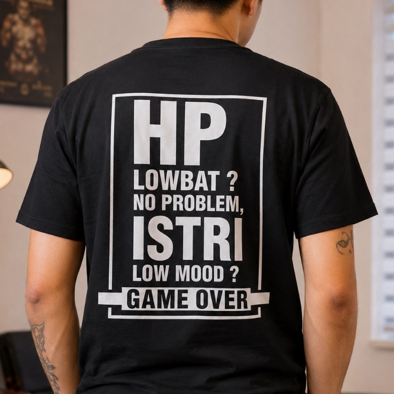 KAOS PRIA SUAMI TAKUT ISTRI CHECK VAR LUCU COTTON COMBED