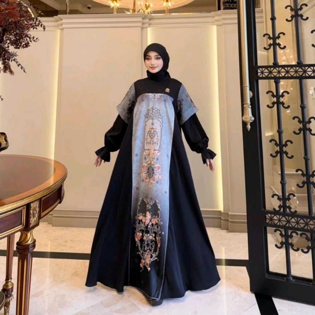 Shella Saukia Dress Hitam SSW - 0519