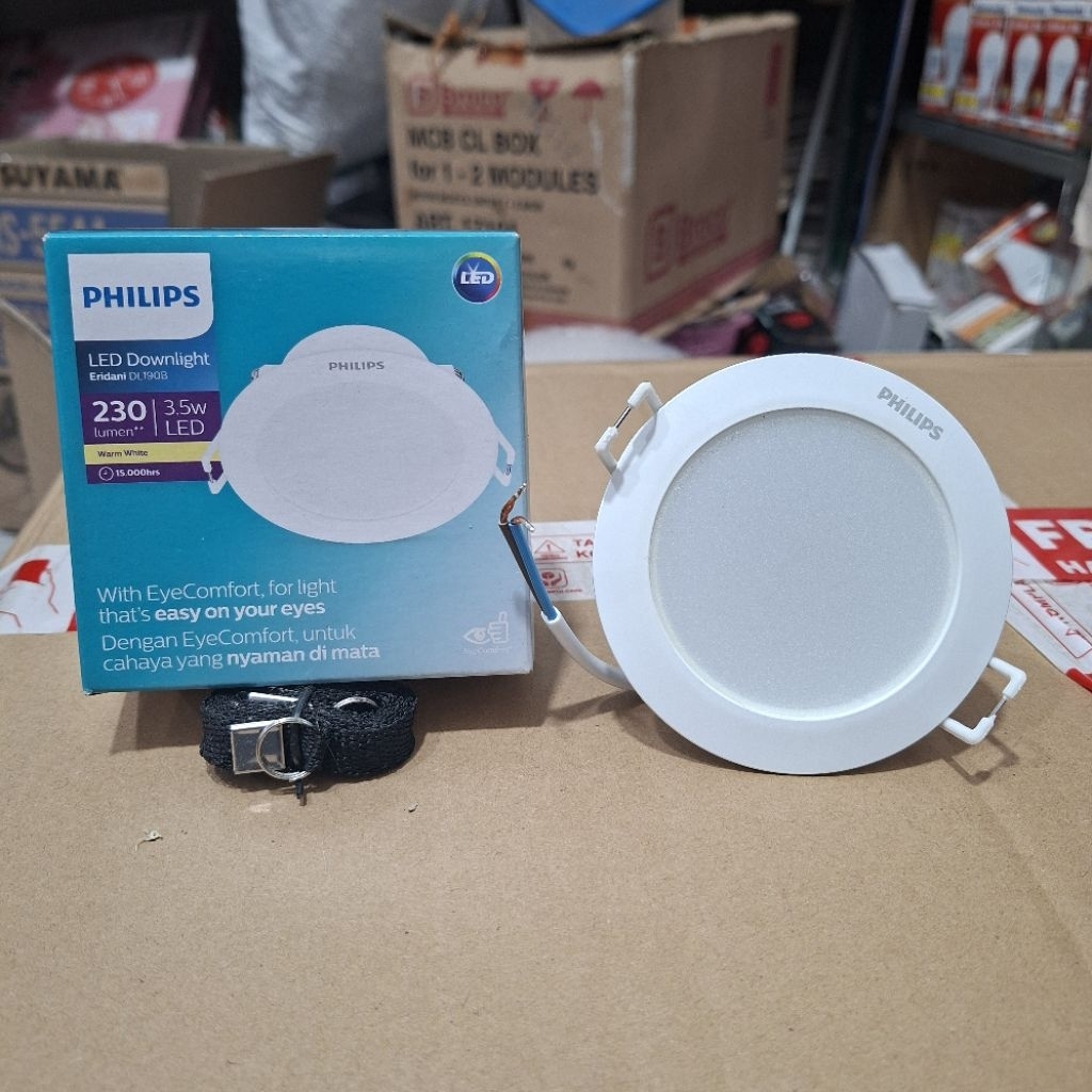 Philips Eridani Lampu downlight 3.5 watt lampu plafon led down light philips