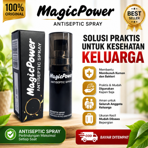 Spray Magic Power TigaRonde Antiseptik Tisu Antibacteria Pembersih Kuman