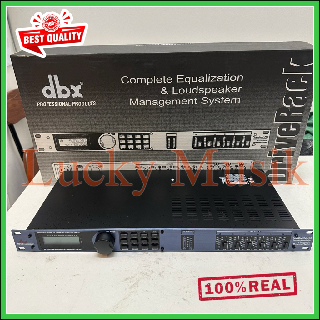Speaker management driverack dbx 260 speaker Dbx 260 digital 3 in 6 out dlms dbx260 Audio