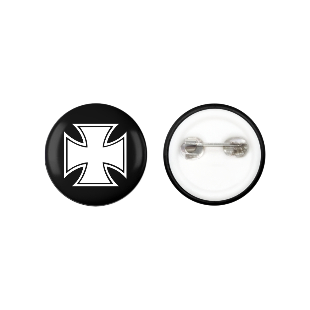 PIN BUTTON IRON CROSS BOLD BG DESIGN