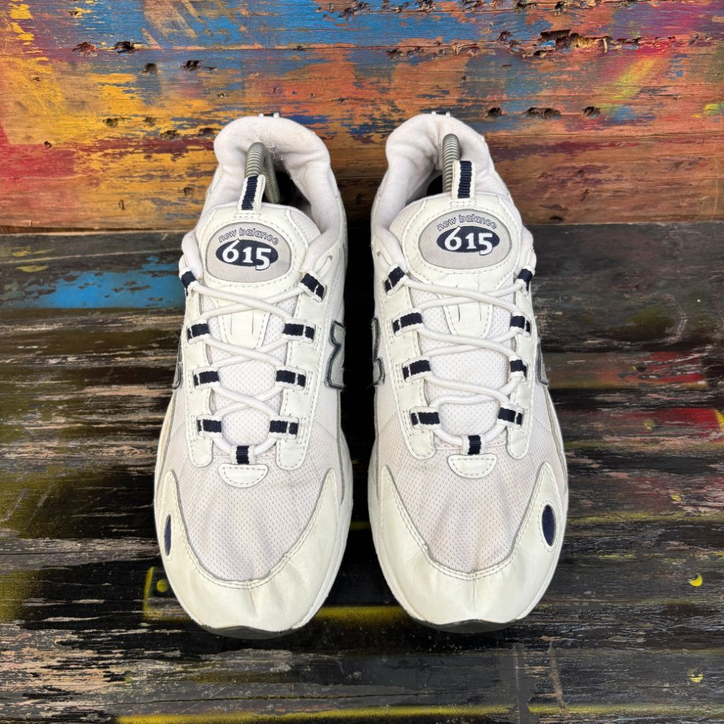 sepatu pria sneakers sepatu cowok NEW BALANCE ml615 d wide white