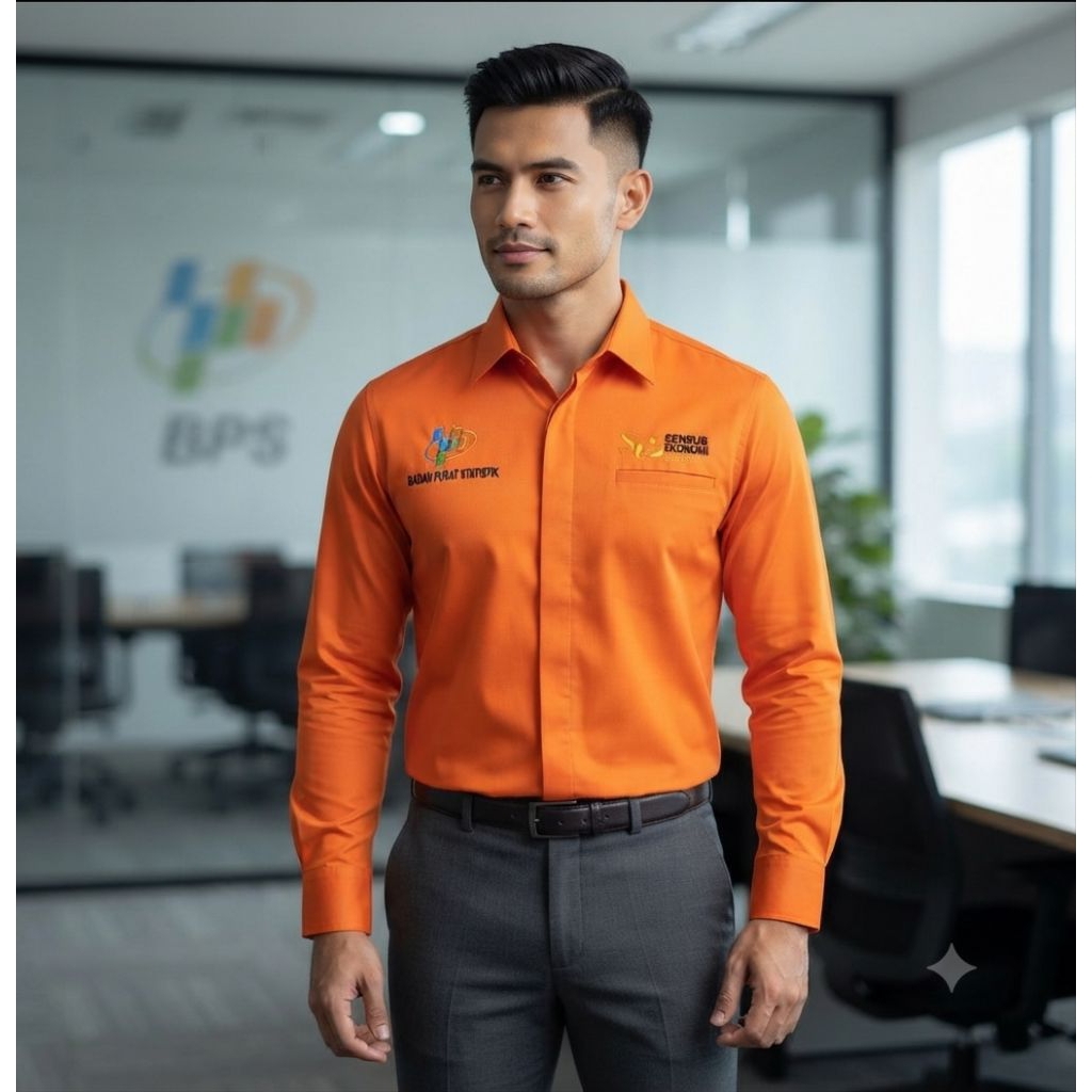 seragam bps sensus / kemeja bps sensus ekonomi 2026 lengan panjang