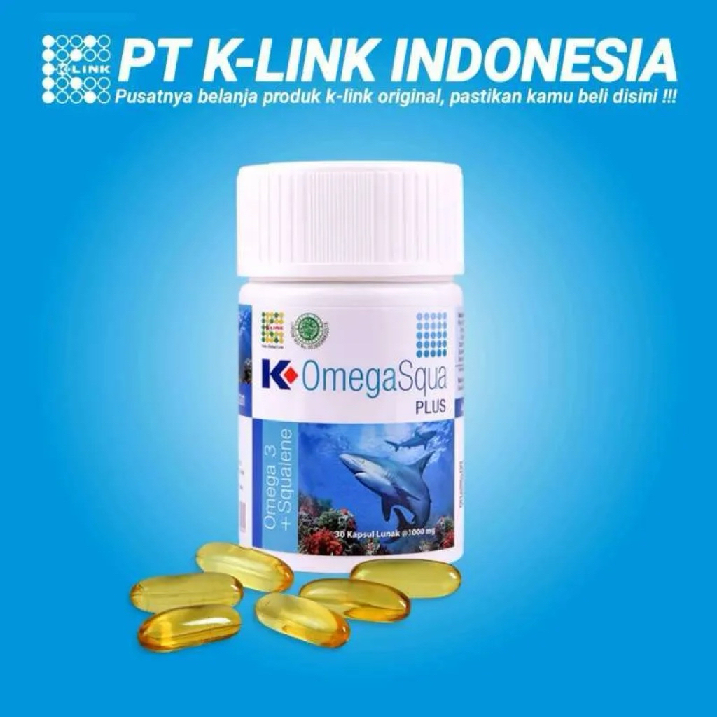 Omega Squalene K-Link Original | Asli BPOM | 100% Original
