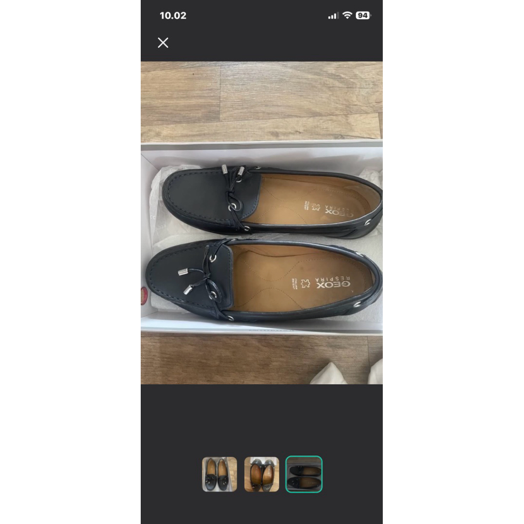 sepatu geox loafers wanita