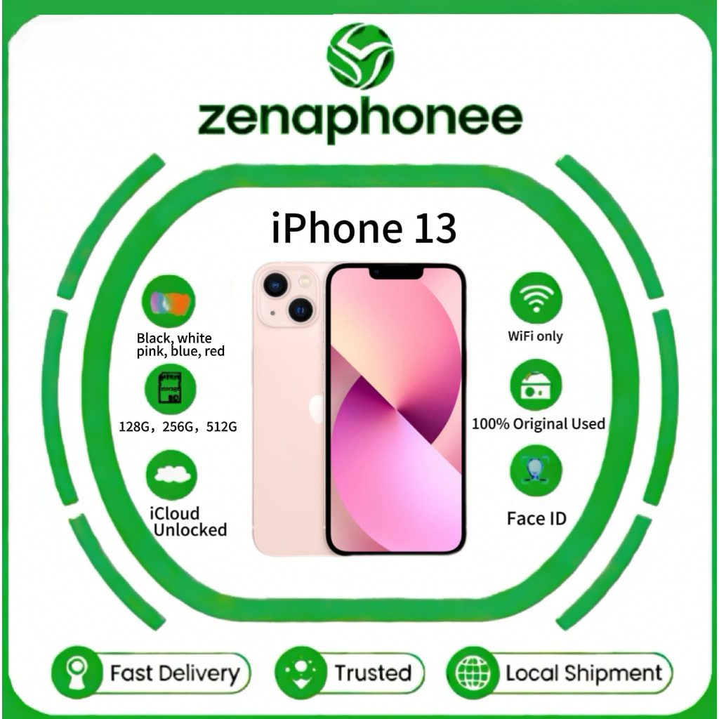 iPhone 13 MINI WIFI Only 128GB/256GB/512GB  Second Original Mulus Fullset /iCloud Unlocked/ Face ID