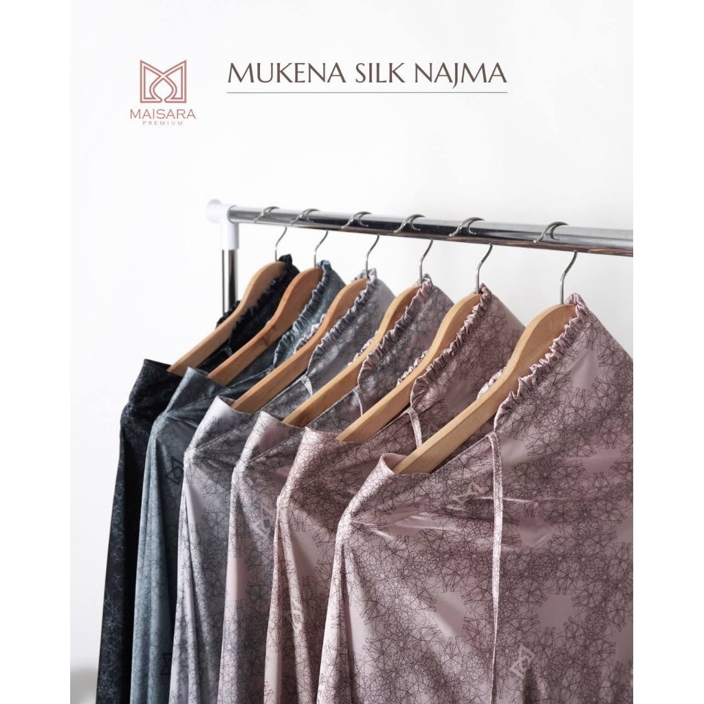 Mukena Silk Najma Maisara Premium | Mukena Silk Dewasa Maisara Premium
