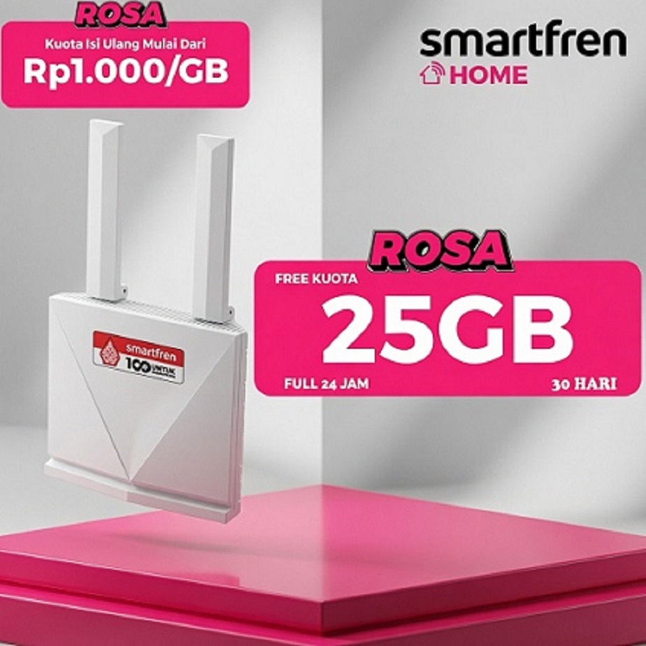Modem Router 4G Wifi Smartfren RE11 ROSA ZTE Bonus Kuota 400GB Full Reguler 24 Jam