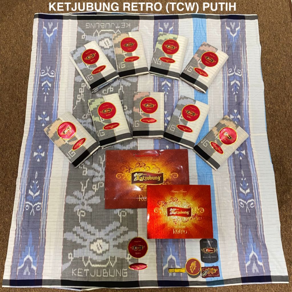 10pcs - Sarung Ketjubung Retro Gold Seri CLS Putih