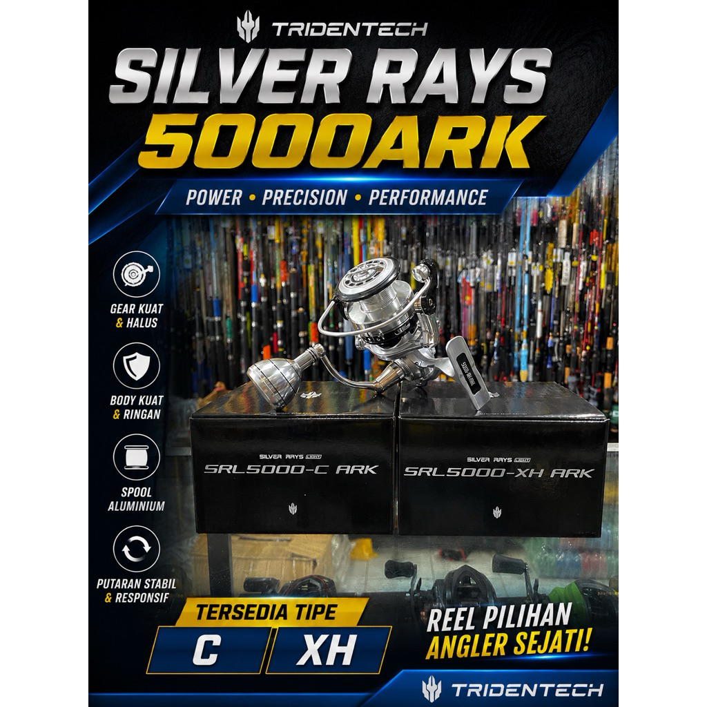 REEL TRIDENTECH SILVER RAYS LIGHT 5000 ARK