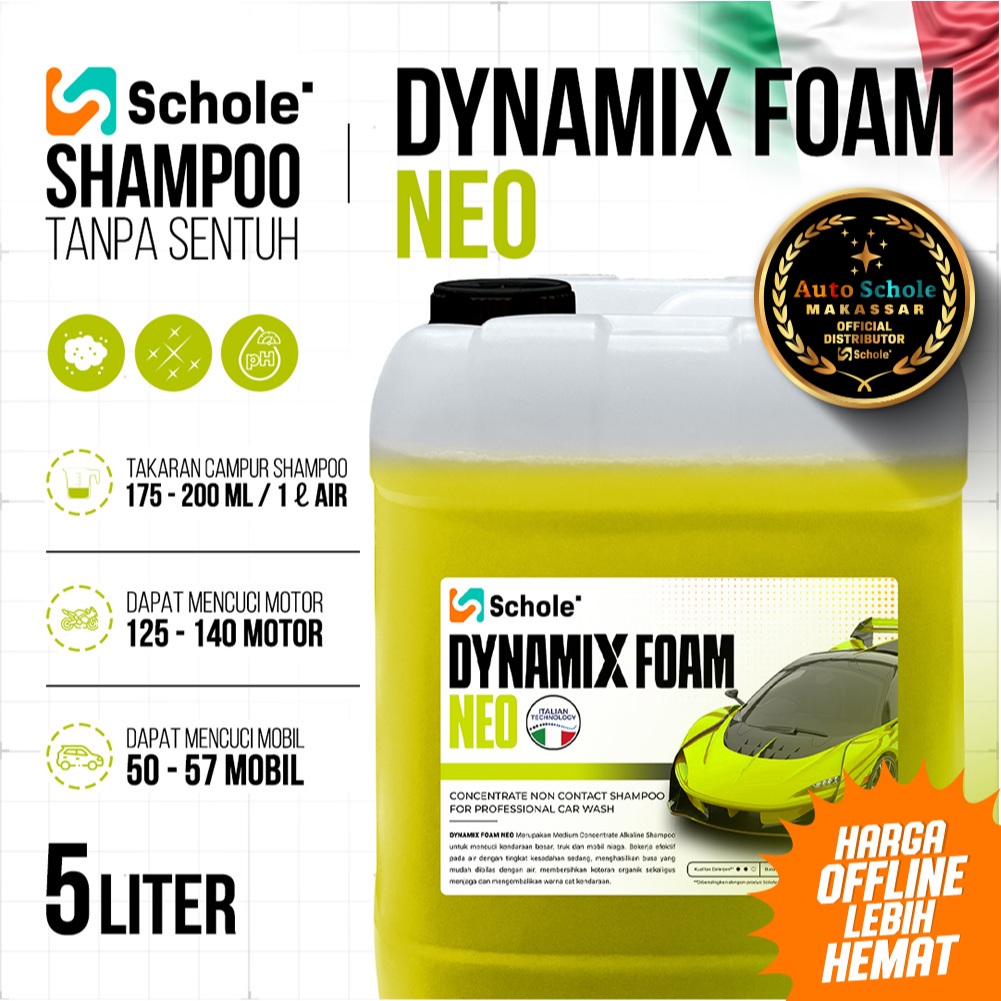 READY MAKASSAR - Schole Dynamix Foam Neo 5 Liter - Touchless Shampoo