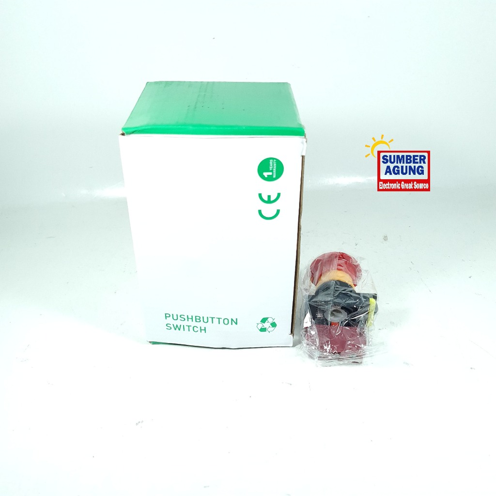 Inscom Push Button EB2MA01ZS Push Button Emergenc Dilengkapi Tombol Reset Emergency On Off Lock Tab 
