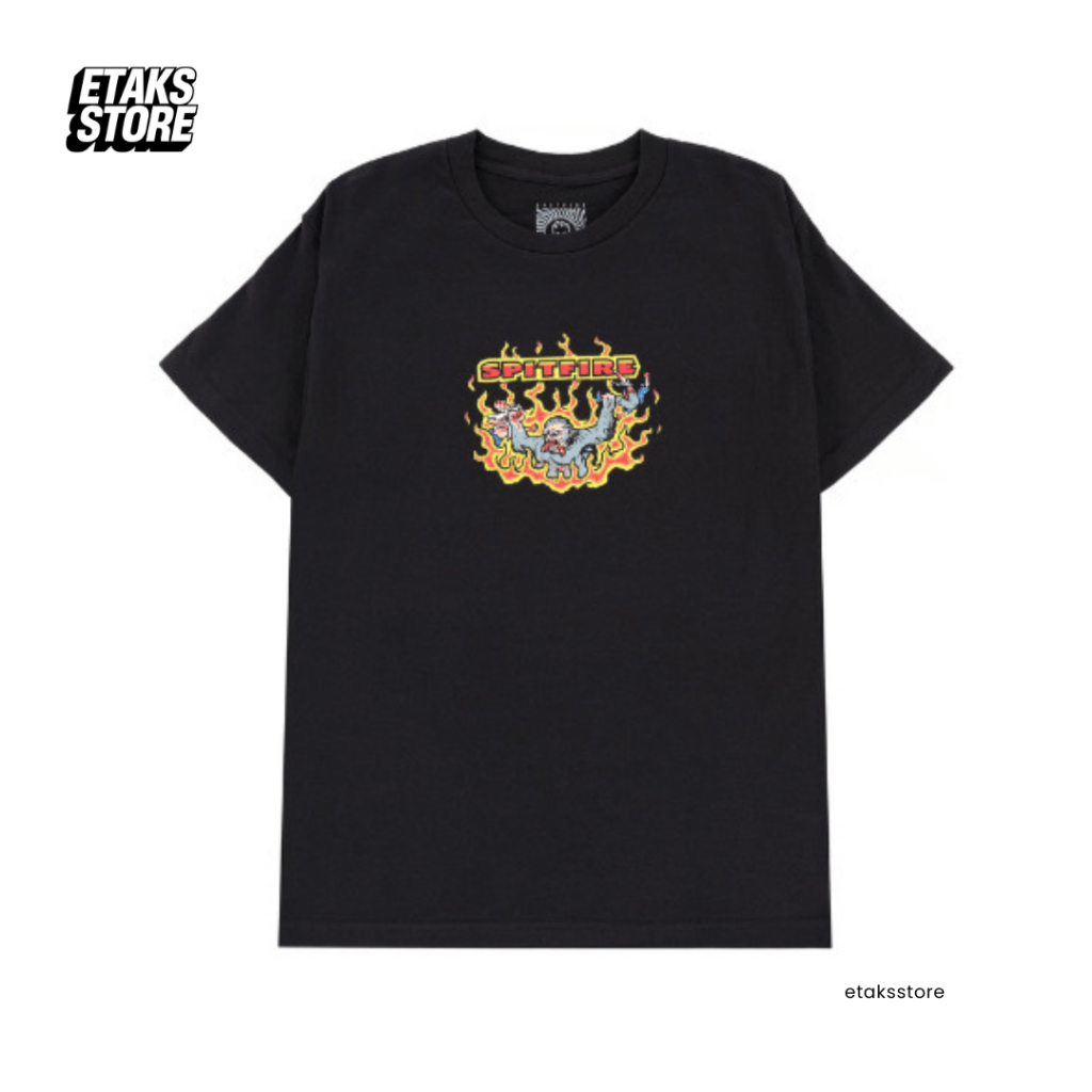 Kaos Spitfire Maulers Black | Skateboard Tshirt | Import USA Original Resmi