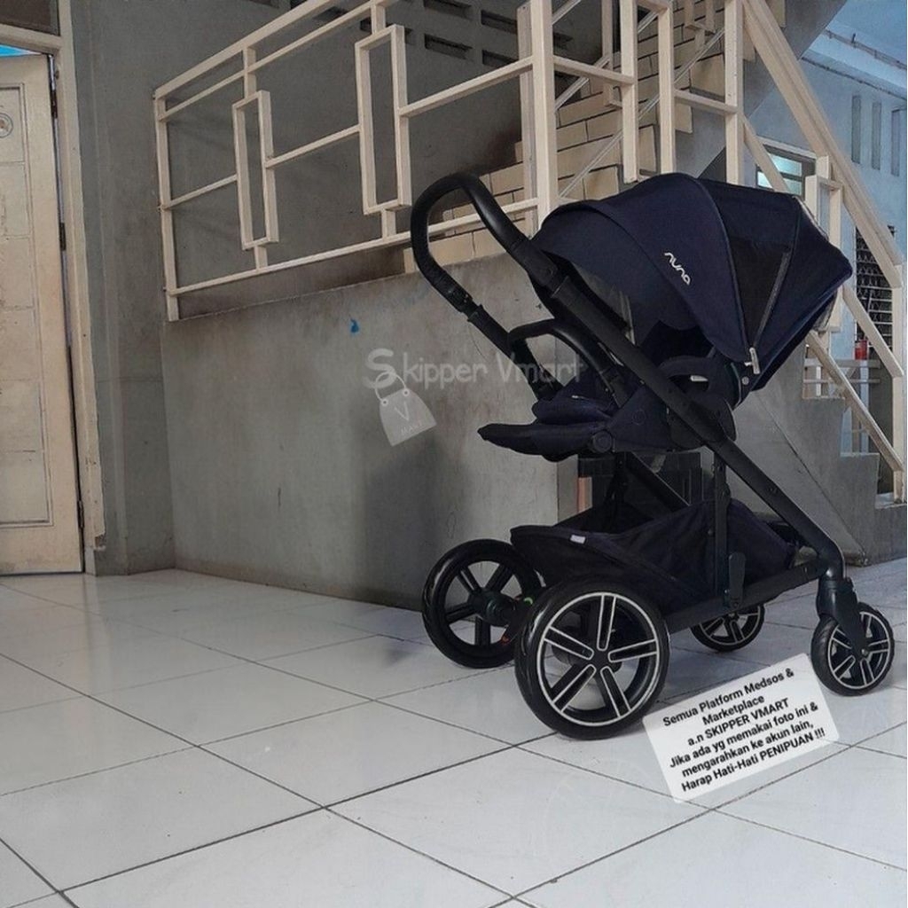 Stroller Stroler NUNA MIXX 2 INDIGO (NAVY) not Caviar Preloved Second Bekas