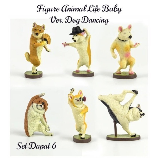 Figure/Miniatur Animal Life Dancing Dog Figure Yoga Dog dog Bull