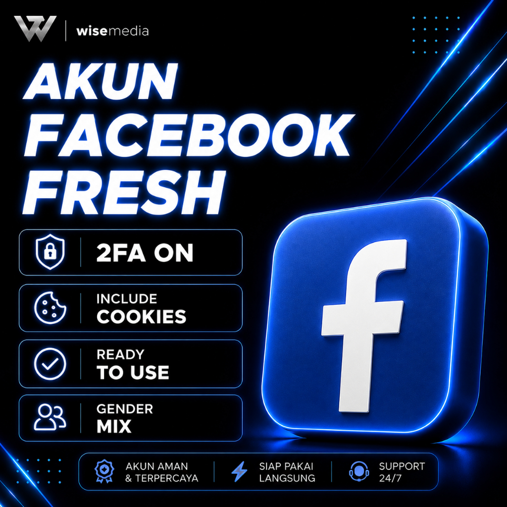 Akun Facebook Fresh 2FA ON | Email Verified | Include Cookies | Siap Pakai | Aman Login