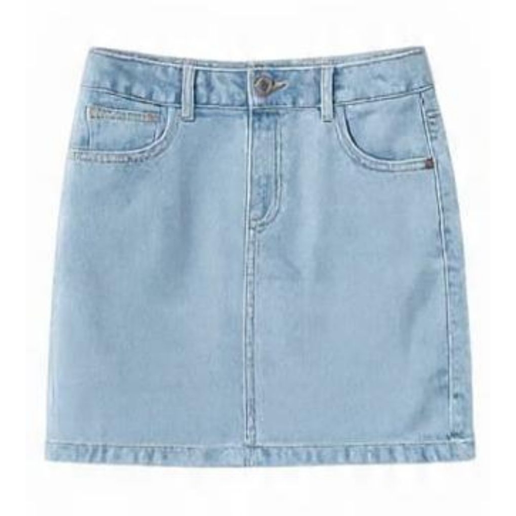 Rok Pendek Jeans Baby Blue