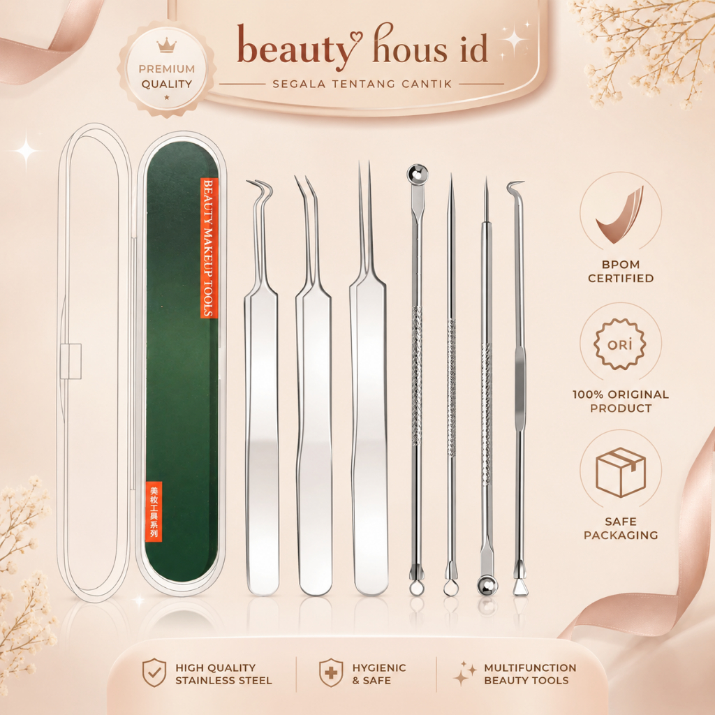 MAANGE ACNE NEEDLE 7- PIECE SET PENGHILANG KOMEDO ALAT PERAWATAN WAJAH 3044