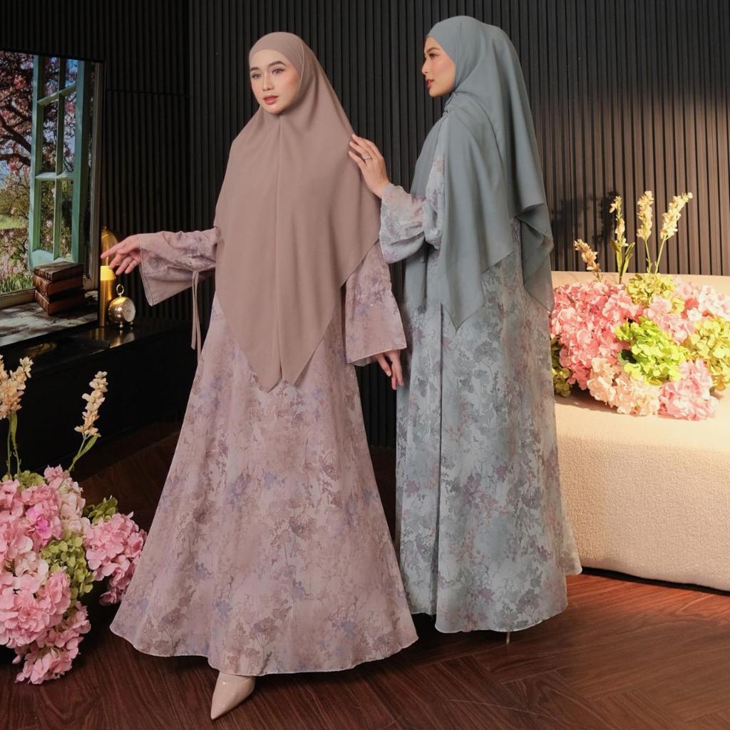 DRESS ZAFEERA SET HIJAB WANITA MUSLIMAH TERBARU BY DUMMA