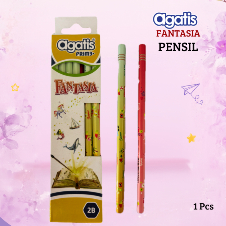 Agatis Prima Fantasia Pensil 2B Motif Lucu 1 PCS | Pensil Sekolah Berkualitas
