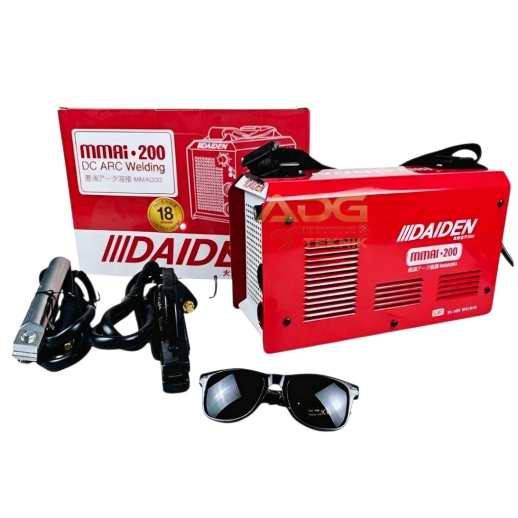 Mesin Las Listrik DAIDEN 200A Travo Las Inverter Trafo Las Inverter MMAi200