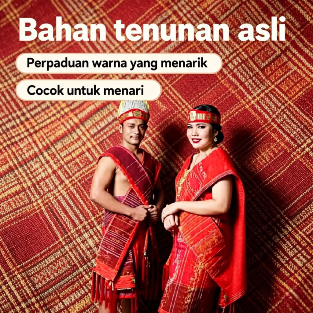 Adat Batak Ulos Baju Adat Batak Ulos Sadum Merah