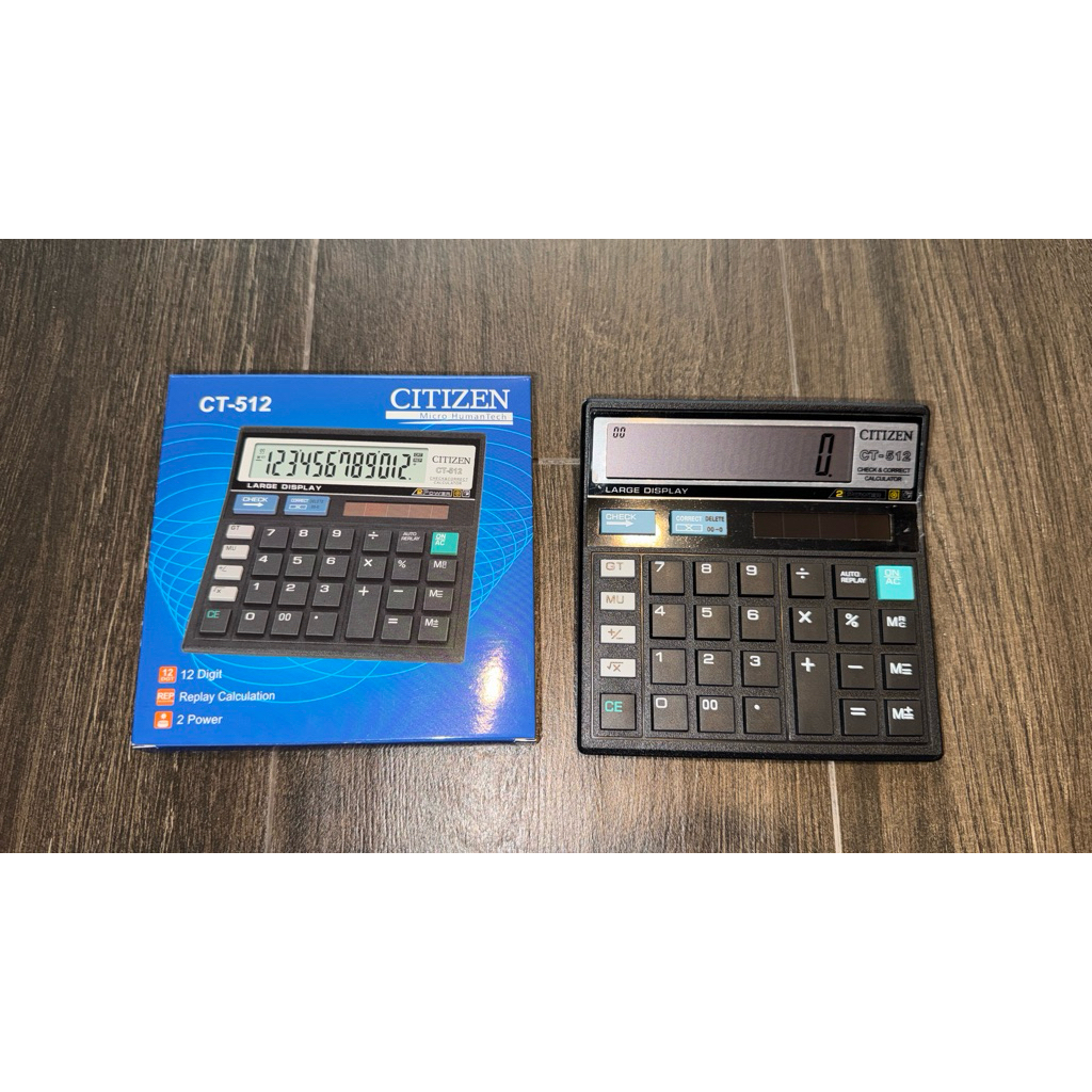 Kalkulator Citizen Original CT 512 / 12 Digit ( Check Correct )
