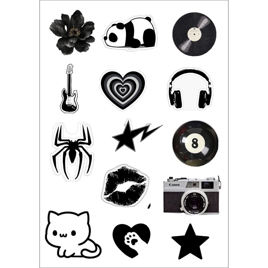 STIKER BUKU, RUMBLER, LAPTOP,  STIKER AESTHETIC
