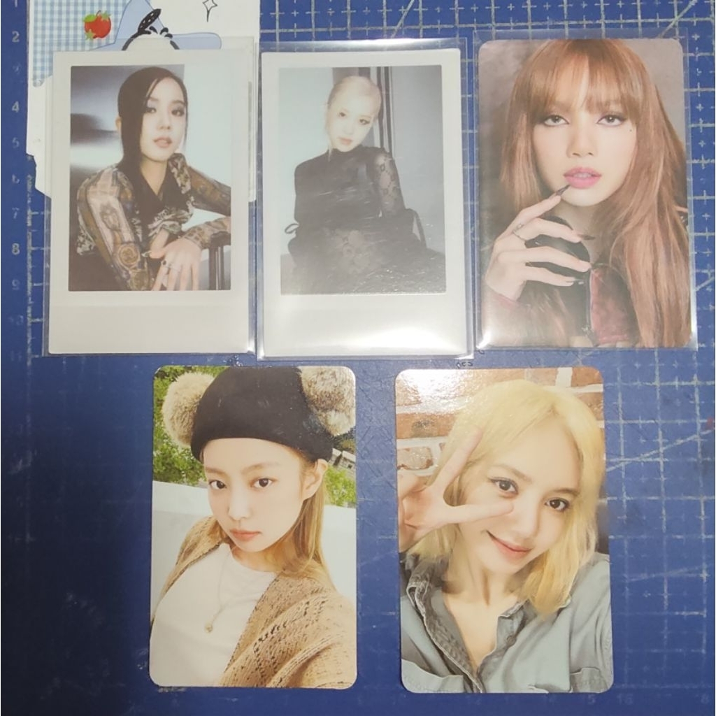 Photocard born pink blackpink official, polaroid jisoo rose born pink, pc selca jennie lisa, pob bor