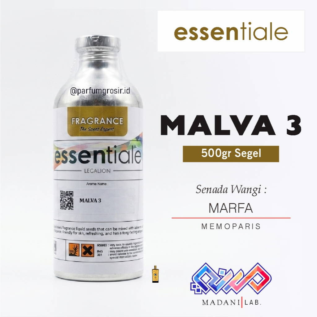 MALVA 3 | Senada Parfum Marfa dari Essentiale | 500gr Segel |