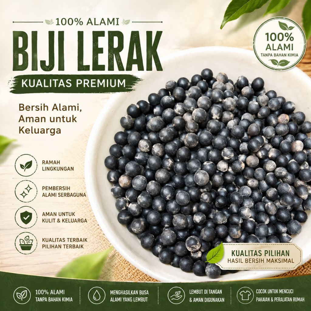 biji lerak - isi buah lerak - buah lerak - biji bibit lerak