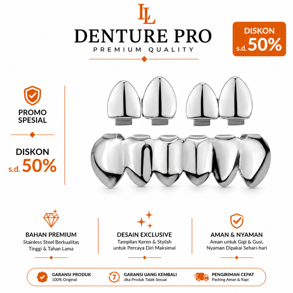 Grillz Gigi Pria Silver Premium Hip Hop Style