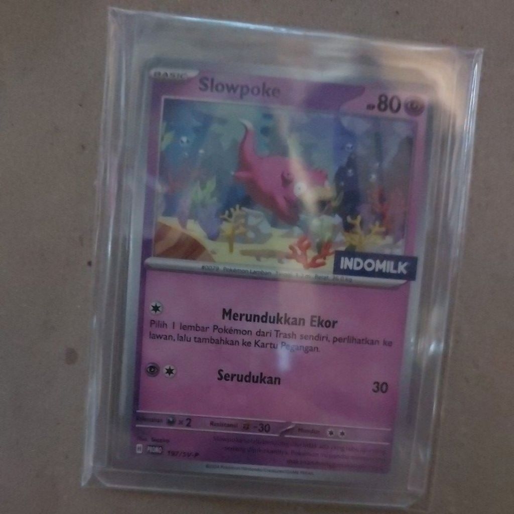 Slowpoke 197 kartu promo indomilk TCG ind