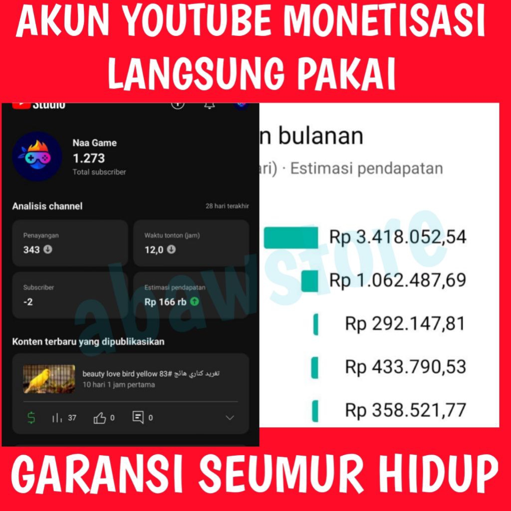Channel Youtube Monet supers ½