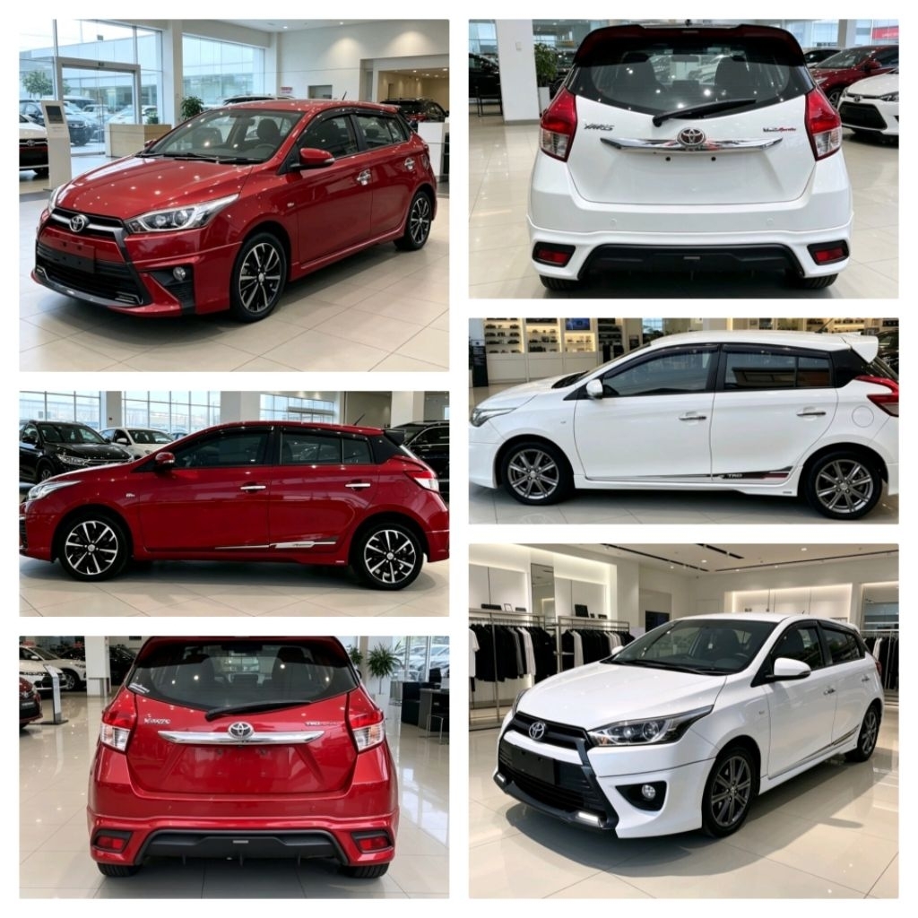 Bodykit depan samping belakang yaris trd 2015 2016 2017 plastik abs