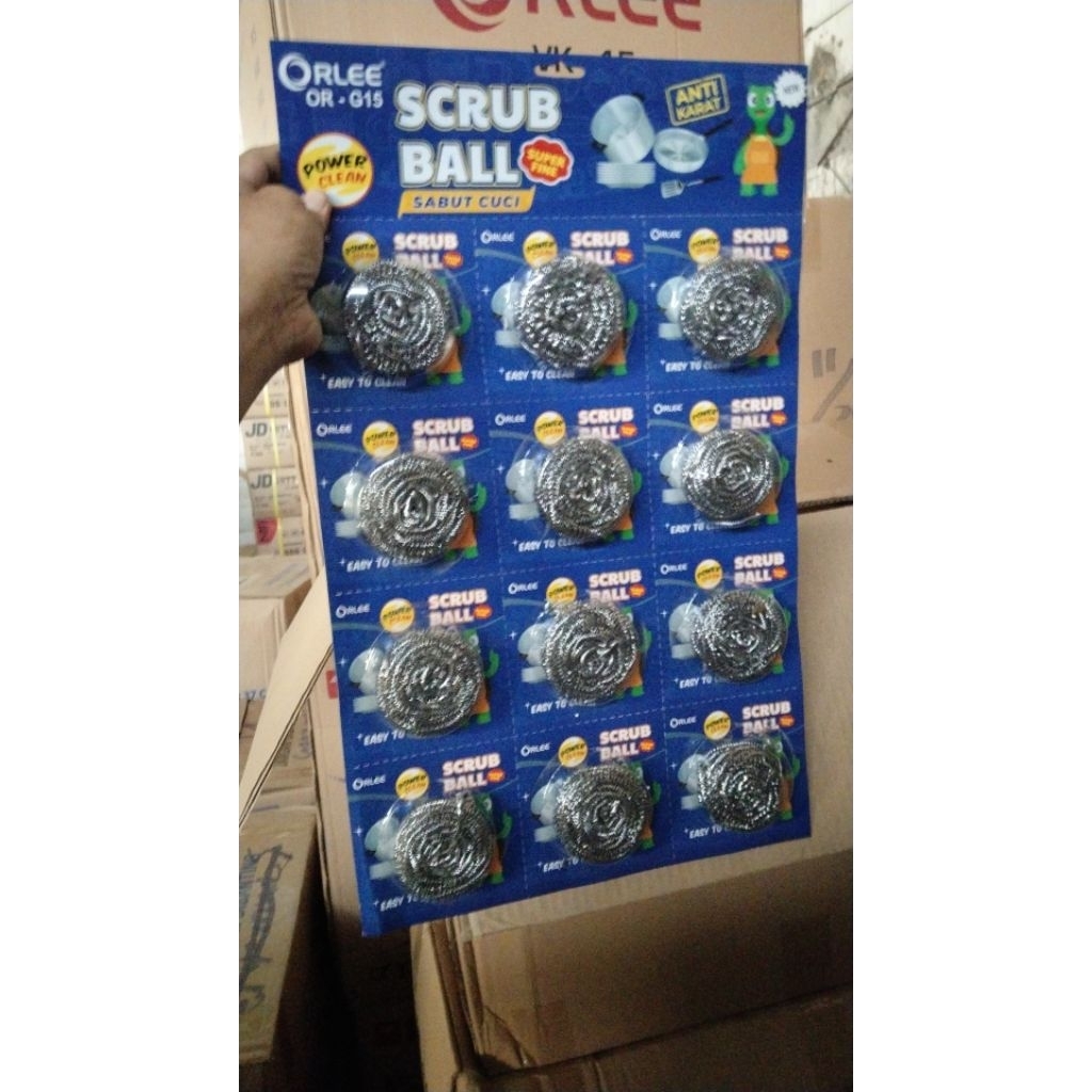 GOSOK PANCI KAWAT STENLIS TUTUP MIKA PERLEMBAR:12 PCS