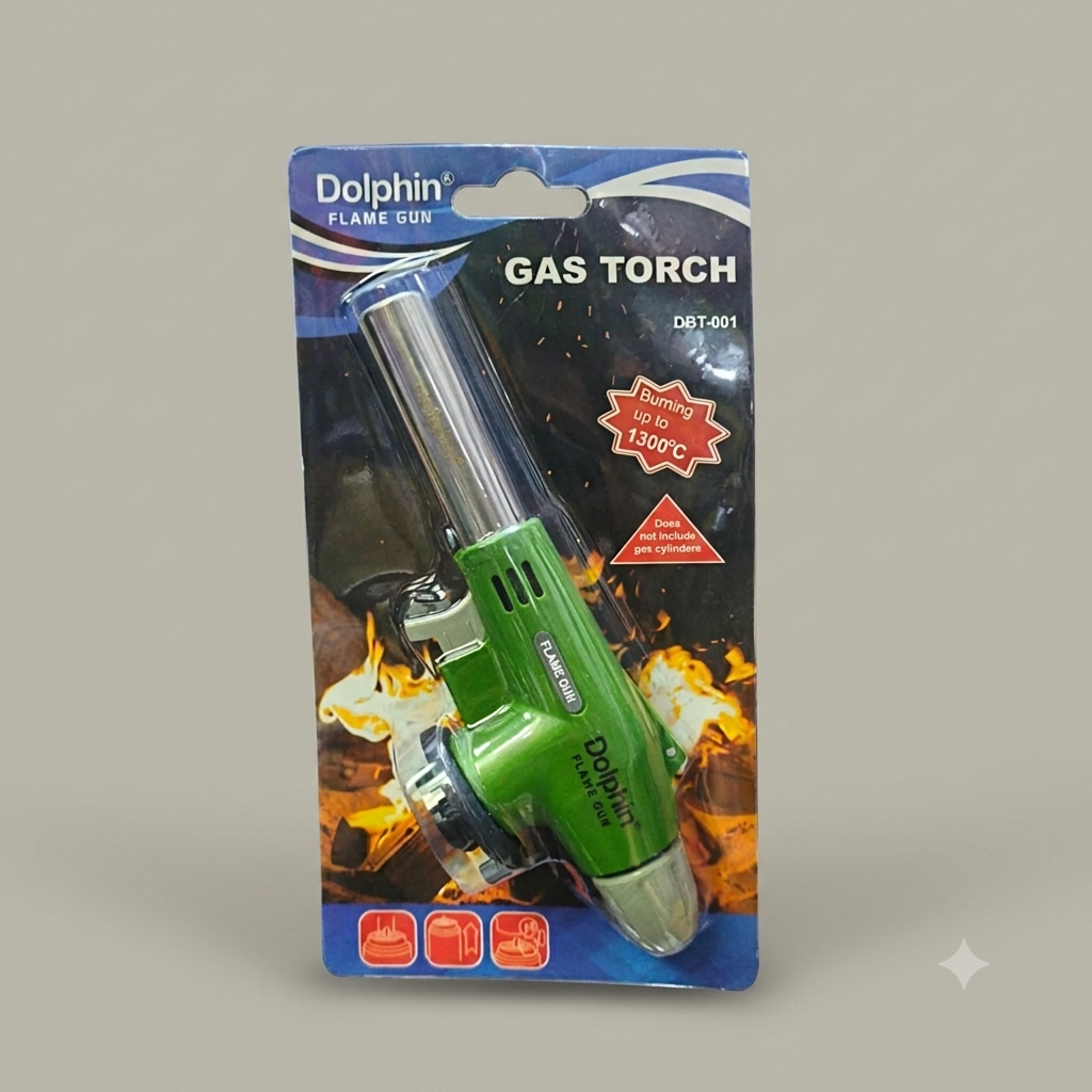 Dolphin Gas Torch DBT-001 Pemantik Gas Sumbu Api Las High Temperature 1300°C